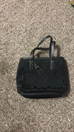 Black coach purse