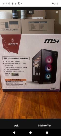 Msi gaming machine new complete with 5060ti ddr5 ram 32 gigs willing to trade
