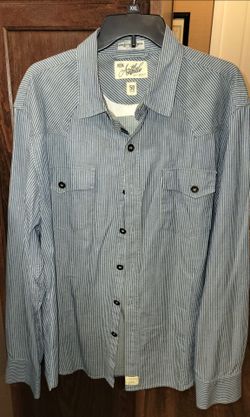 Rare Artful Dodger Y2K Striped Western Shirt - Size 50 / Fits Like Fitted XXL