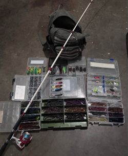 Fishing Rod, Reel, and Tackle Bundle