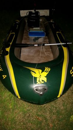 Intex Inflatable Boat With Trolling Motor And Mount for Sale in Miami, FL -  OfferUp