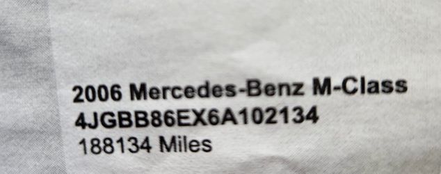 2006 Mercedez Benz M-class