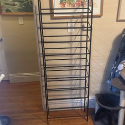 10 Level Metal Shoe Rack