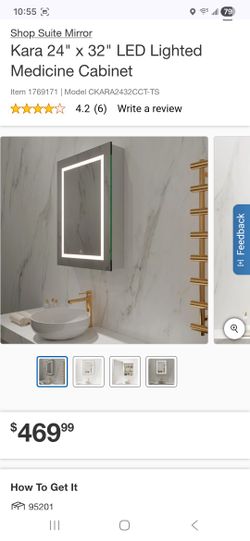 Kara 24" x 32" LED Lighted Medicine Cabinet