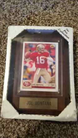 Joe Montana San Fransisco 49ers NFL Plaque