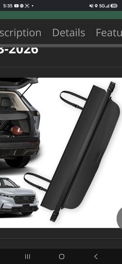 Honda crv rear hatch shade