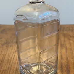 Vintage Antique Johnson & Johnson Square Glass Container With Lid