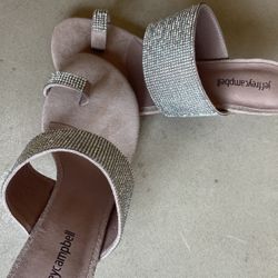 Zapatos Color Plateado Talla 8
