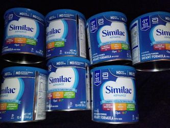 Baby formula similac advance 7 cans