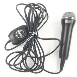 USB Logitech Rock Band Microphone MicXbox 360 Playstation PC Nintendo Music BLong Cord Black Smooth Accessory  Adapter Electric Musical Instrument 