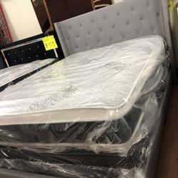 New Queen Size Bed With New Mattress And Boxspring Included