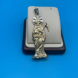 10k Santa Muerte Pendant