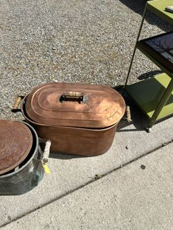 Vintage Copper Boiler Or Cooler