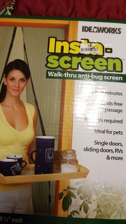 Walk thru anti- bug screen