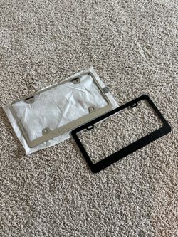 Tesla Model License Plate Frames Set of 2