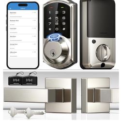Smart Door Lock and Door Handle ( Open box )