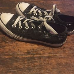 Black Sequined Converse