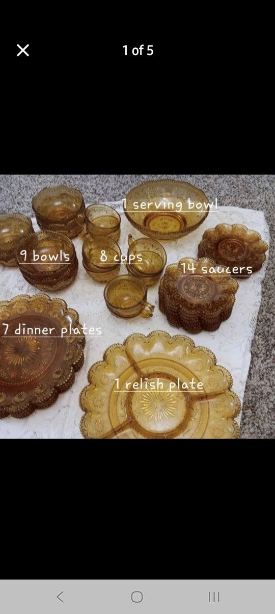 Amber Dishware Set