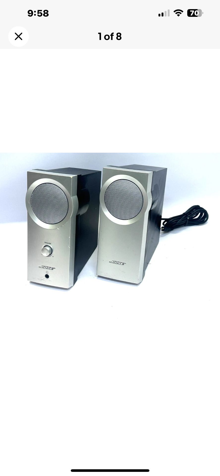 Bose Companion 2 Series Multimedia Speaker System (Tested & Ready) Read