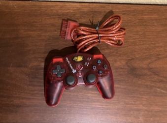 Mad Catz Dual Force 2 Pro Turbo Comtroller Red Play Station… 8 Feet Cord… $25