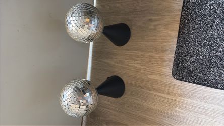 Revolving disco globes
