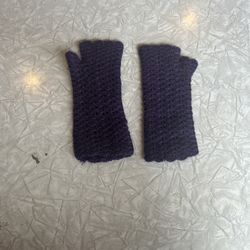 Purple Fingerless Gloves