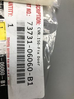 New Genuine Camry Child Restraint Seat Cover