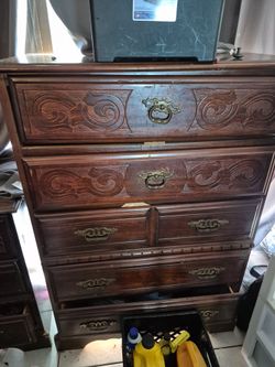 Two dressers one stand up one long 25 a piece