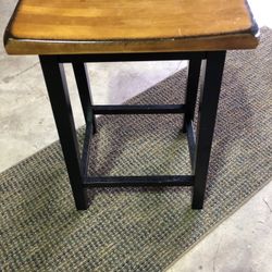 NICE Two-Tone Wood Seat/Bar Stool