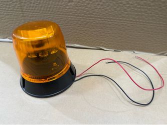 Strobe 360 deg Orange/Yellow Emergency Light 6.5H x 6 bottom x 4  top inch