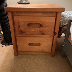 Wooden Kids Nightstand