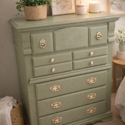 Sage Green Solid Dresser