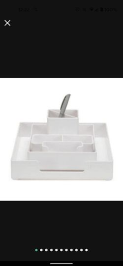 UPLIFT DESK White Desk Organizer