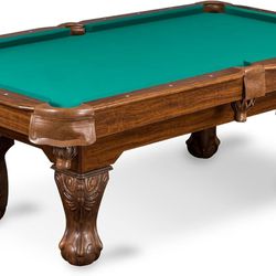 87 Inch Pool Table w/ Cover, Table Tennis Conversion, & Accessories 