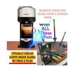 Nespresso Vertuo Next Deluxe Coffee & Espresso Maker