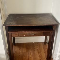 Desk, With Side Out Desk Underneath
