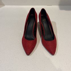 Women’s Sparkly Red Heels Size 38