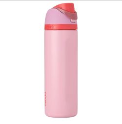 FreeSip Insulated Stainless Steel Water Bottle with Straw 24oz