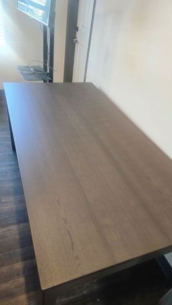 Brown dining table