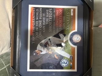 Highland Mint Derek Jeter Framed Quote Photo Silver Coin Limited Edition /5000