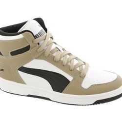 PUMA Mens Rebound Layup High Sneakers Shoes Casual - Beige