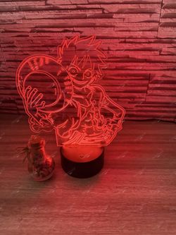 Luffy One Piece 3D LED Lamp | Custom Room Decor & Perfect for a Gift 🎁