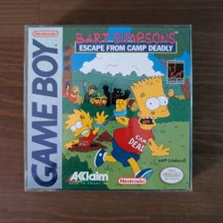 Bart Simpson's Escape From Camp Deadly (Nintendo Game Boy, 1991) CIB & Tested!