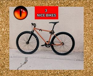 3 nice bikes fixing mountain hand built USA