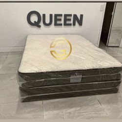 Queen Mattress Set – Medium – Brand New – Delivery Available 🚚