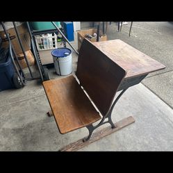 Antique School Desk