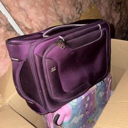 Purple Suitcase Bag 