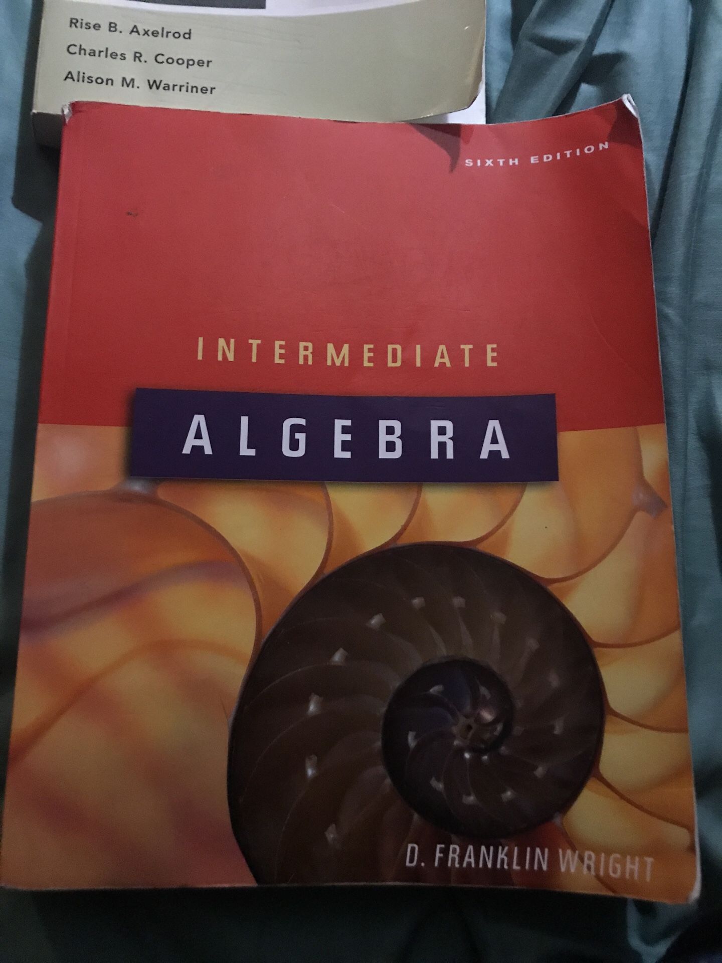 D FRANKLIN WRIGHT : intermediate algebra