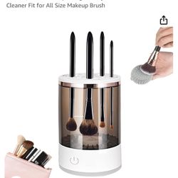 Makeup Brush Cleaner Machine, Electric Makeup Brush Cleaner, Automatic Spinning Brushly Pro Cosmetic Brush Cleaner Fit for All Size Makeup Brush