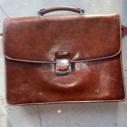 Men's Vintage Leather Briefcase Document Bag